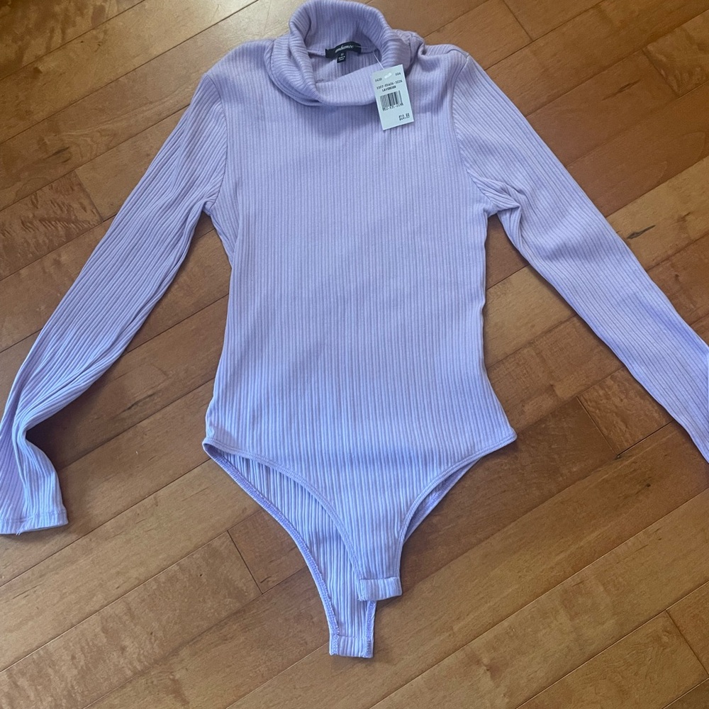 Ambiance Lavender Ribbed Bodysuit